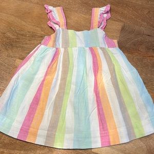 Gap linen rainbow dress 18-24Months